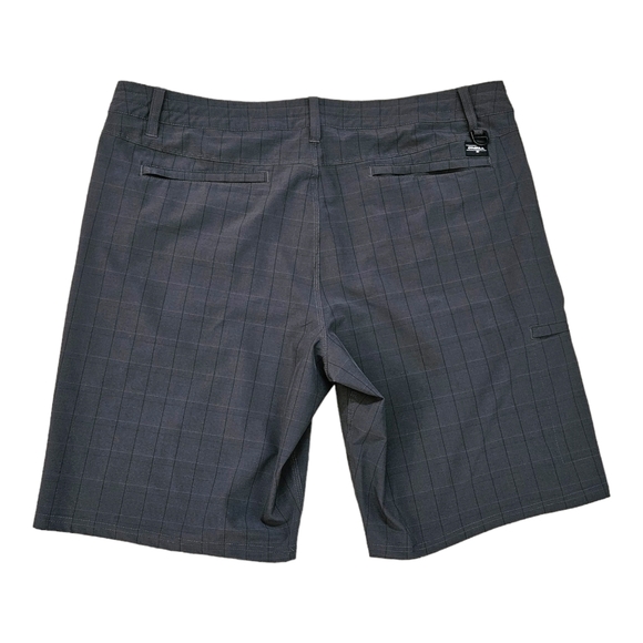 O'Neill Crossover Shorts Size 40 Gray Plaid - Picture 2 of 16